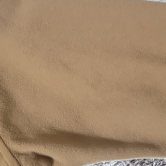 Vintage Menuetto Caramel Cream Cashmere Blend wool hooded Coat Measures L-XL - Picture 11 of 13